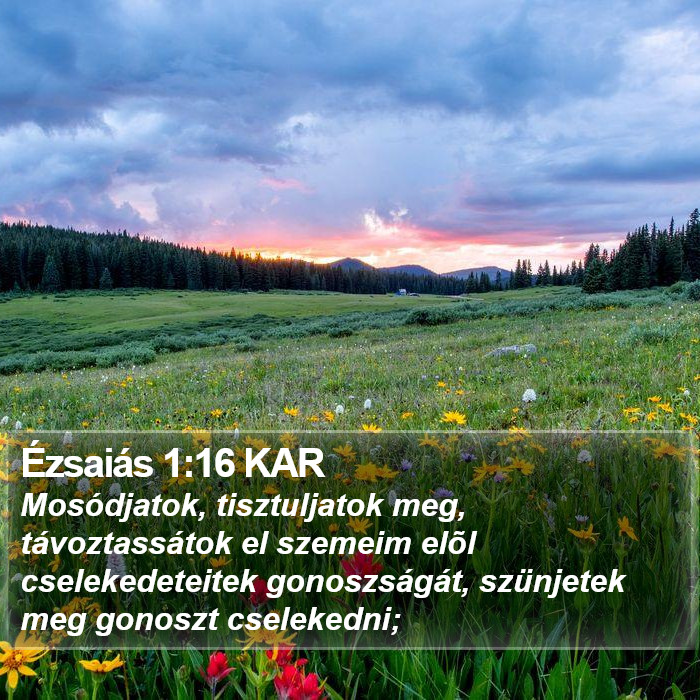 Ézsaiás 1:16 KAR Bible Study