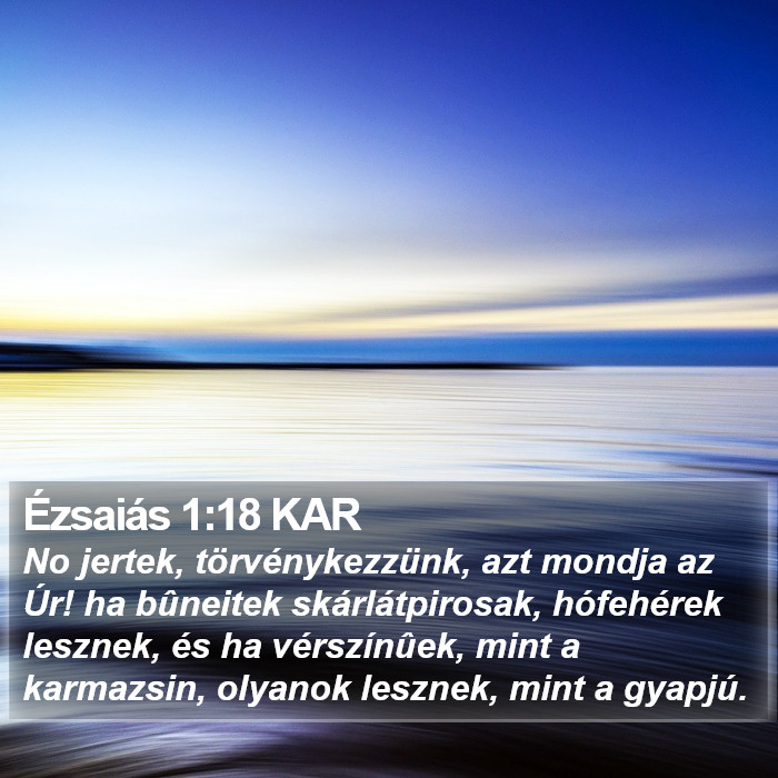 Ézsaiás 1:18 KAR Bible Study