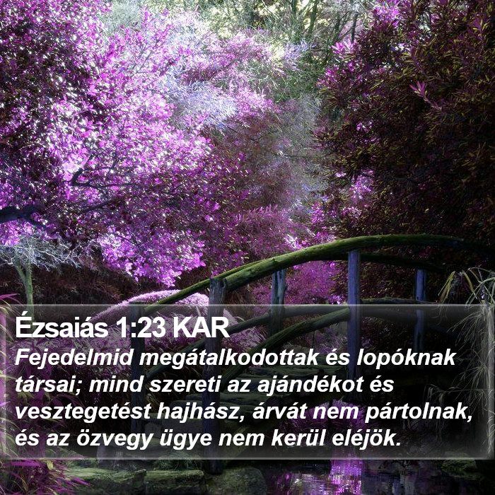 Ézsaiás 1:23 KAR Bible Study