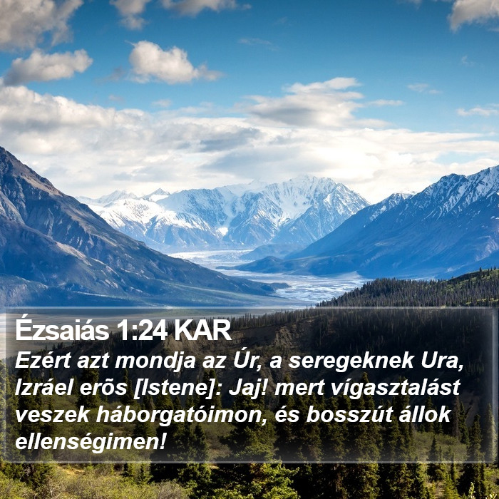 Ézsaiás 1:24 KAR Bible Study