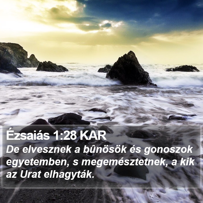 Ézsaiás 1:28 KAR Bible Study