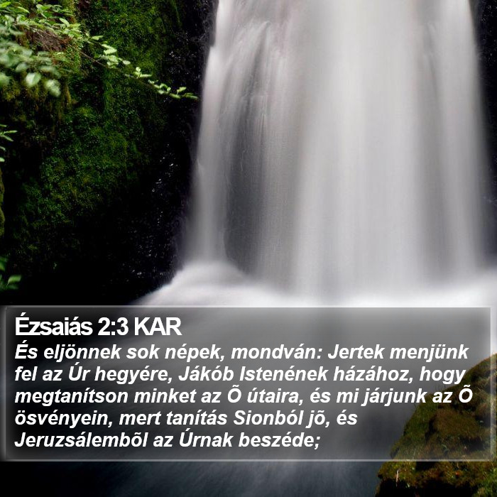 Ézsaiás 2:3 KAR Bible Study