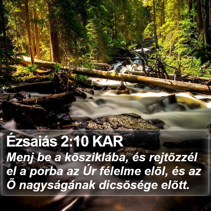 Ézsaiás 2:10 KAR Bible Study