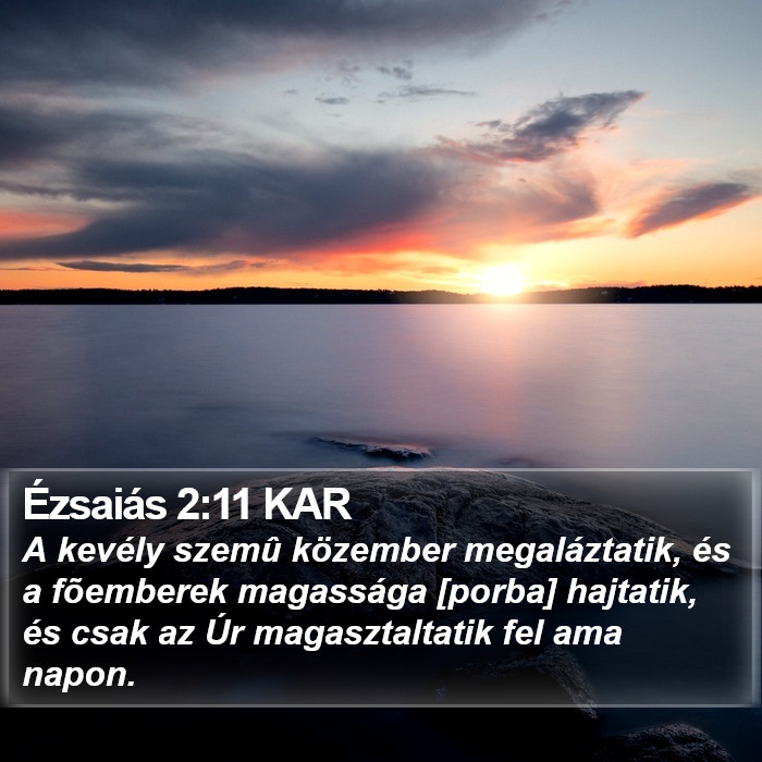 Ézsaiás 2:11 KAR Bible Study