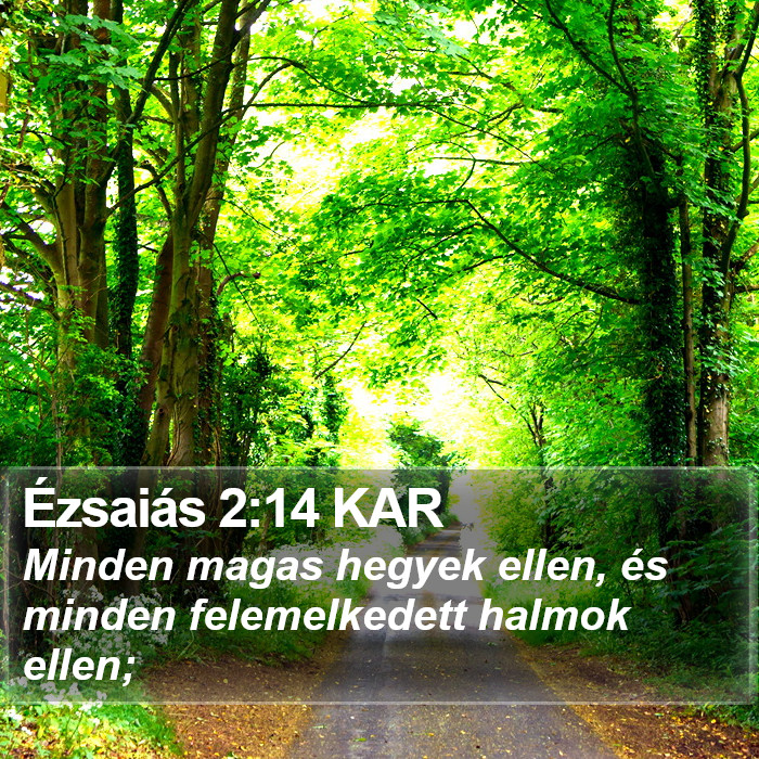 Ézsaiás 2:14 KAR Bible Study