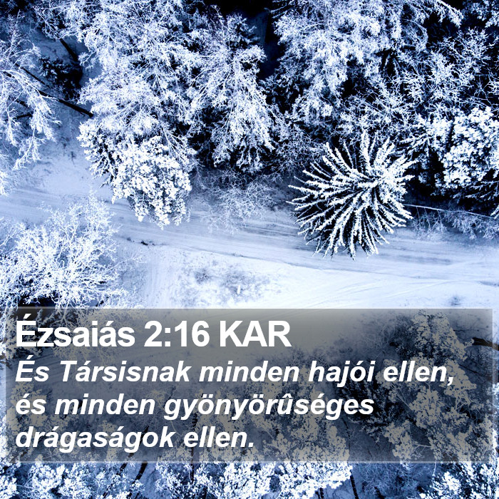 Ézsaiás 2:16 KAR Bible Study