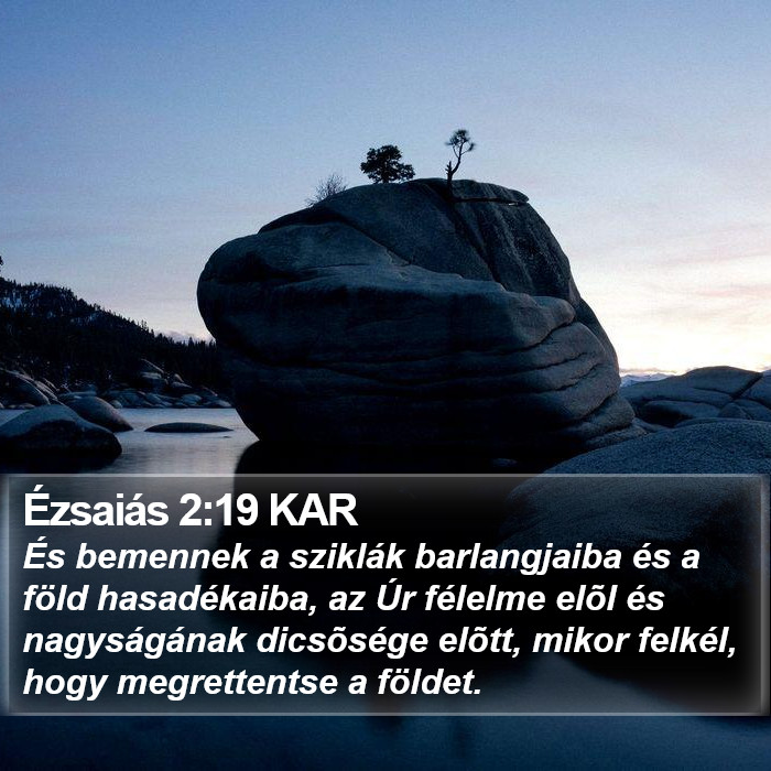 Ézsaiás 2:19 KAR Bible Study