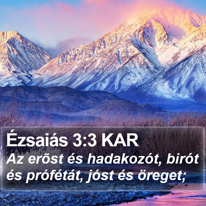 Ézsaiás 3:3 KAR Bible Study