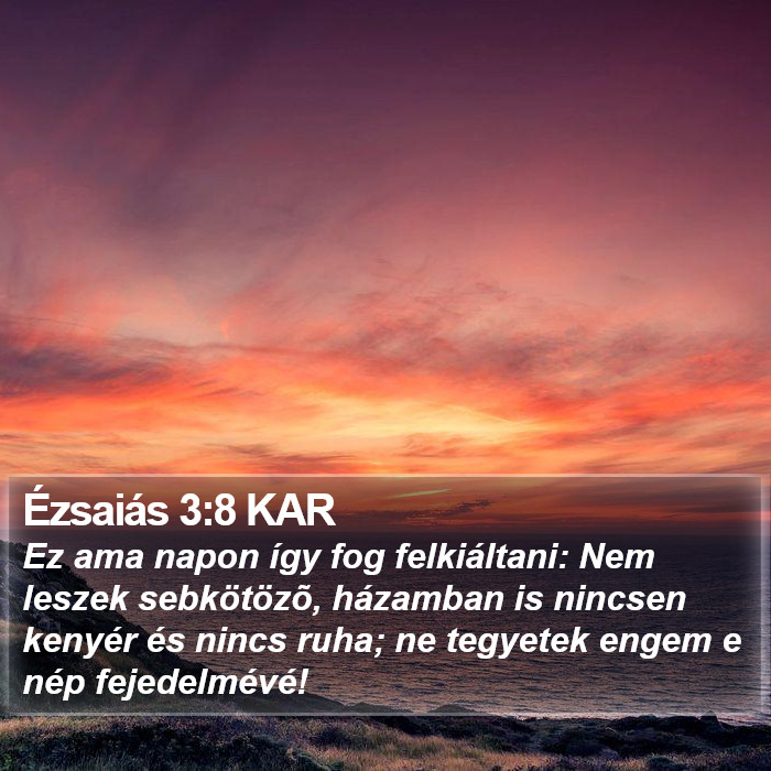 Ézsaiás 3:8 KAR Bible Study