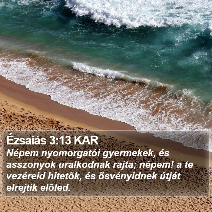 Ézsaiás 3:13 KAR Bible Study