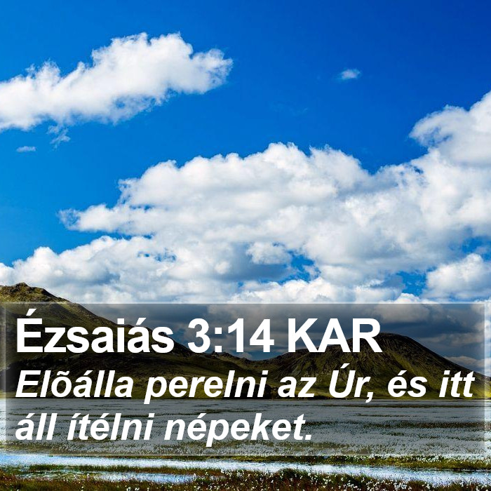 Ézsaiás 3:14 KAR Bible Study