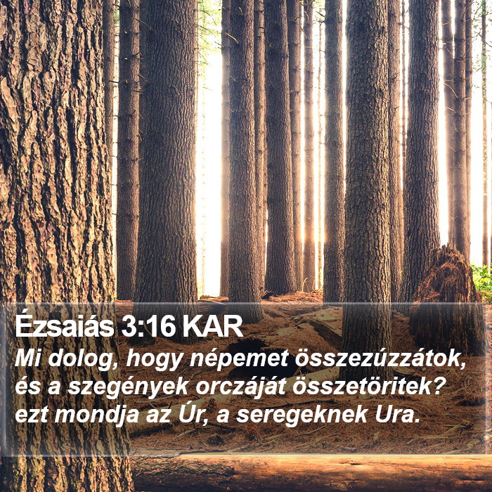 Ézsaiás 3:16 KAR Bible Study