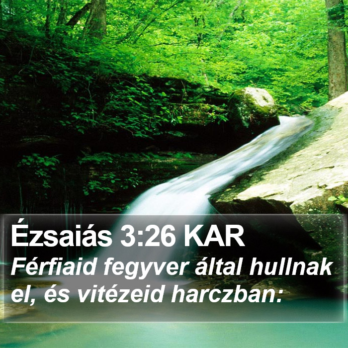 Ézsaiás 3:26 KAR Bible Study