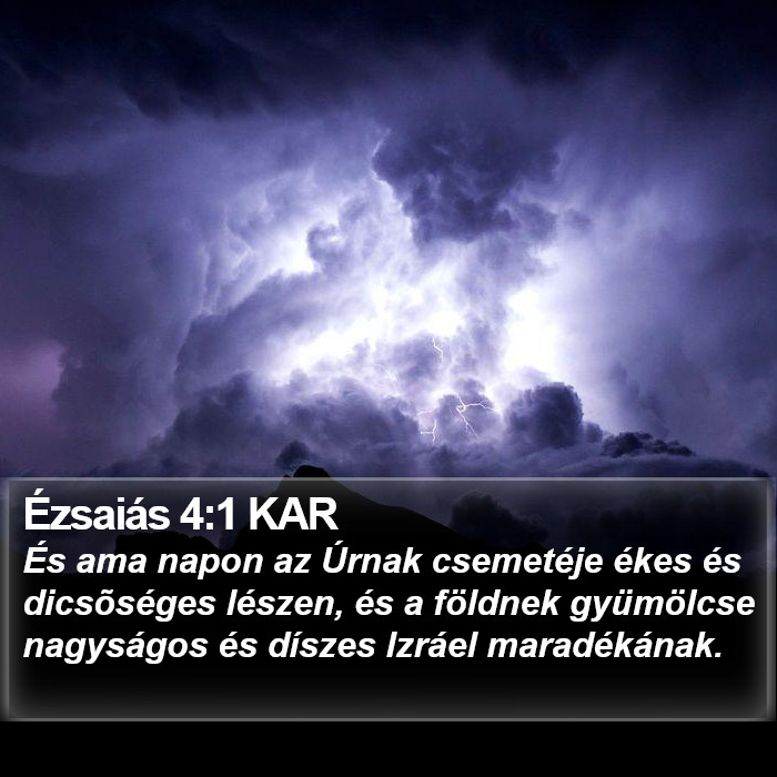 Ézsaiás 4:1 KAR Bible Study