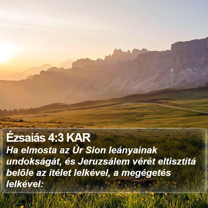 Ézsaiás 4:3 KAR Bible Study