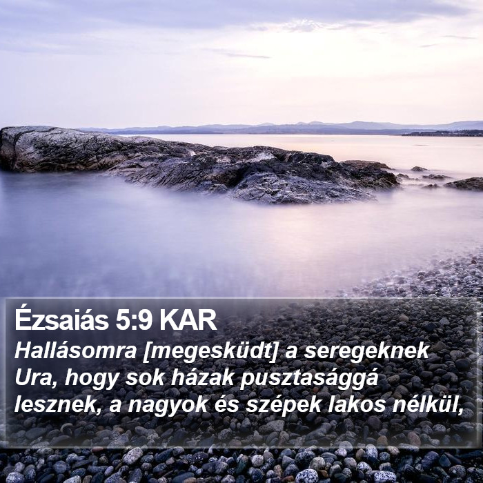 Ézsaiás 5:9 KAR Bible Study