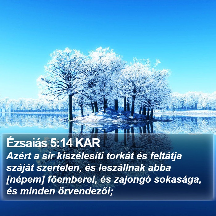 Ézsaiás 5:14 KAR Bible Study