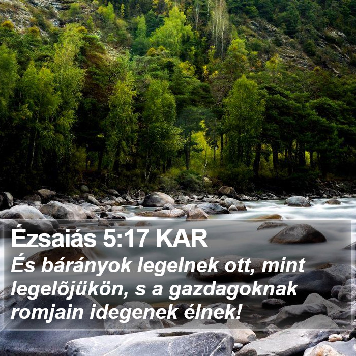 Ézsaiás 5:17 KAR Bible Study