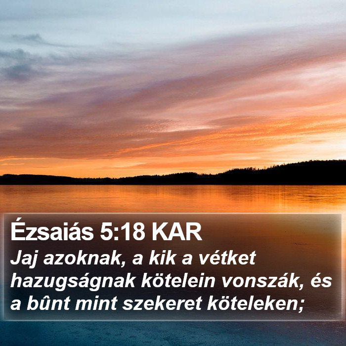 Ézsaiás 5:18 KAR Bible Study