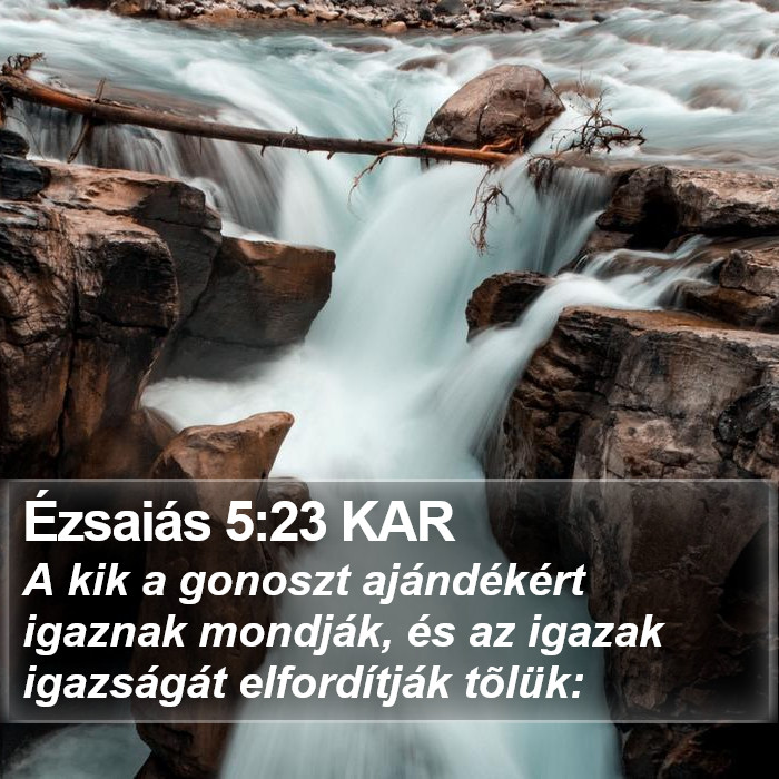 Ézsaiás 5:23 KAR Bible Study