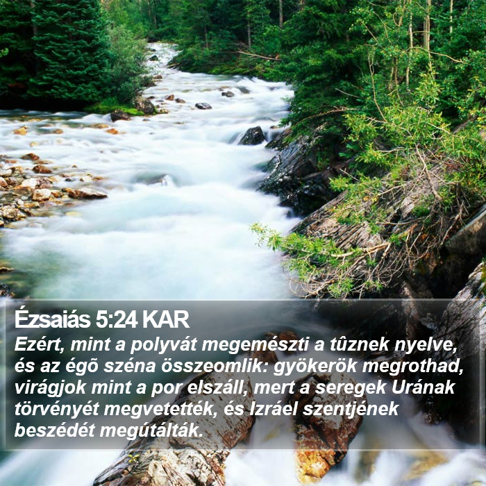 Ézsaiás 5:24 KAR Bible Study