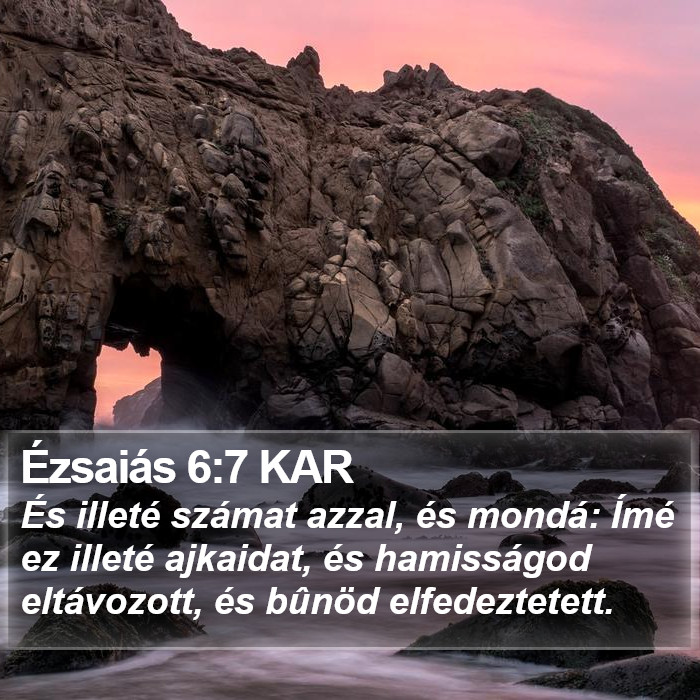 Ézsaiás 6:7 KAR Bible Study