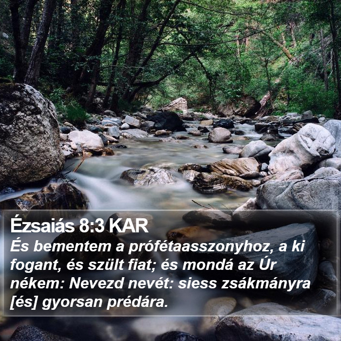 Ézsaiás 8:3 KAR Bible Study