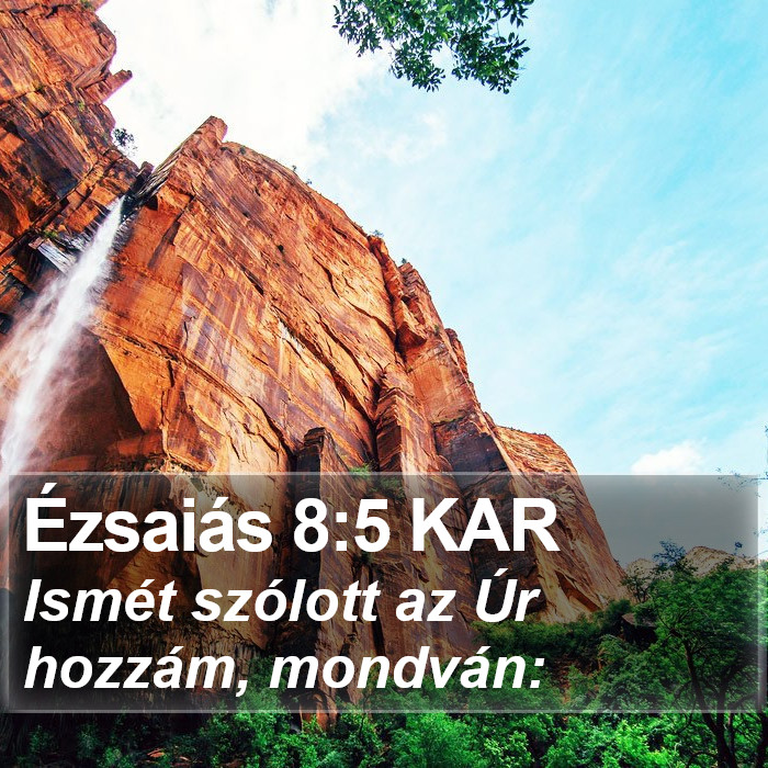 Ézsaiás 8:5 KAR Bible Study