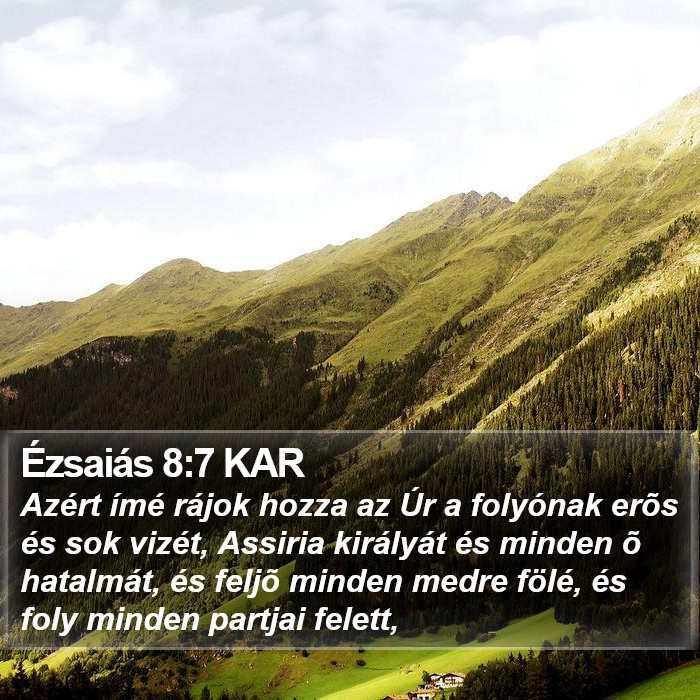 Ézsaiás 8:7 KAR Bible Study