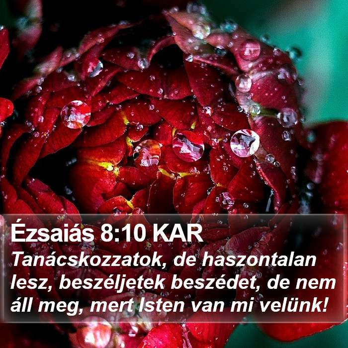 Ézsaiás 8:10 KAR Bible Study