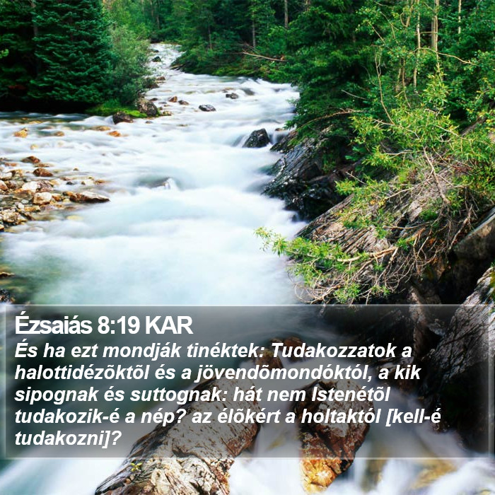 Ézsaiás 8:19 KAR Bible Study