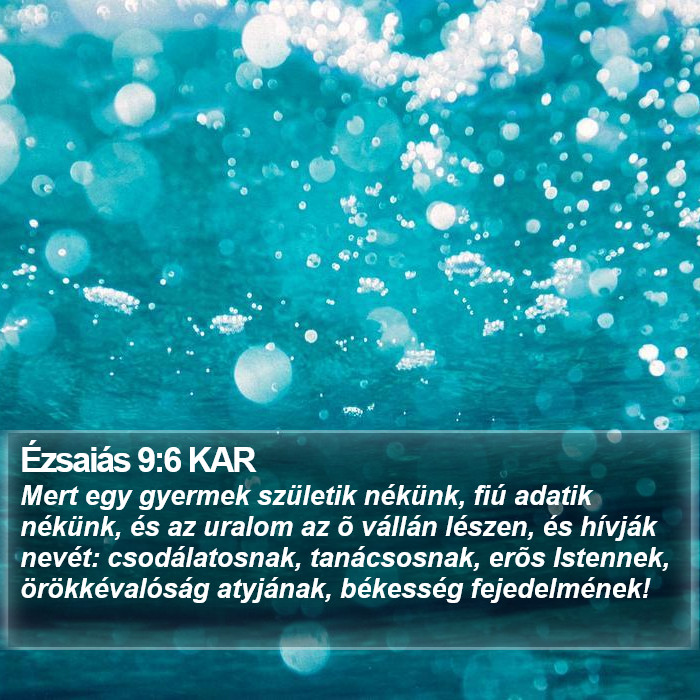 Ézsaiás 9:6 KAR Bible Study