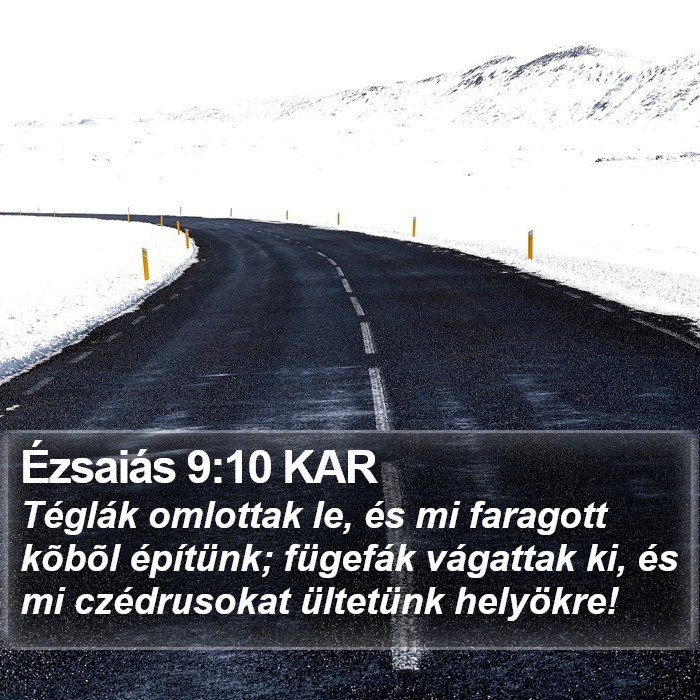 Ézsaiás 9:10 KAR Bible Study