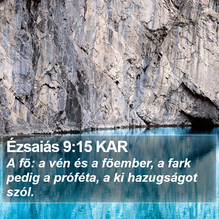 Ézsaiás 9:15 KAR Bible Study