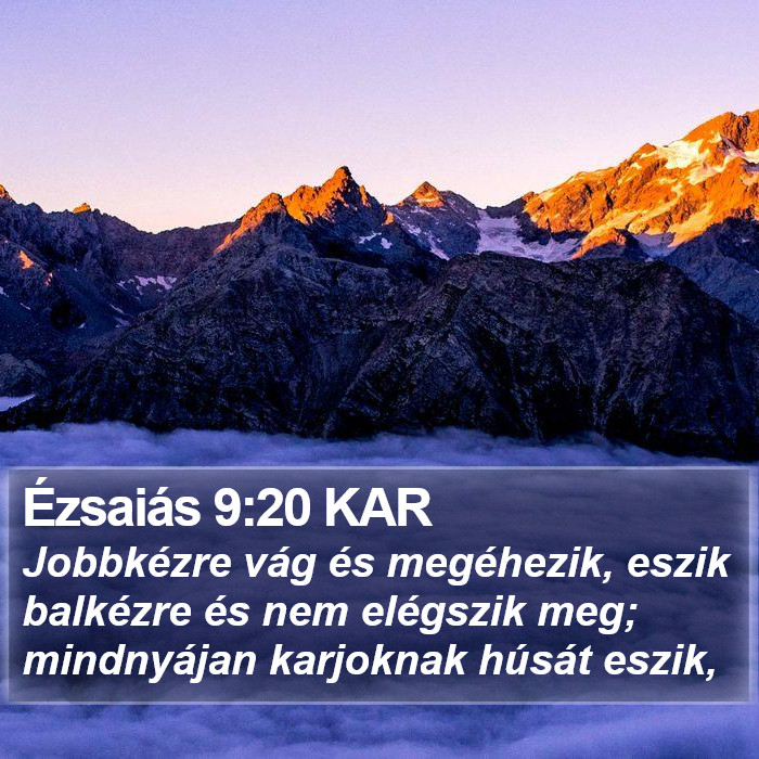 Ézsaiás 9:20 KAR Bible Study