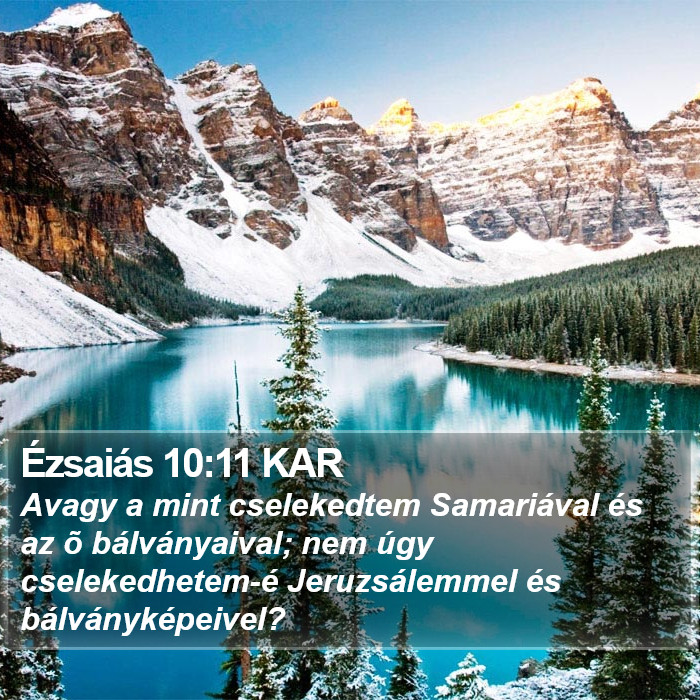 Ézsaiás 10:11 KAR Bible Study