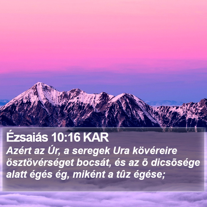 Ézsaiás 10:16 KAR Bible Study