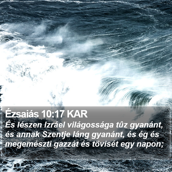 Ézsaiás 10:17 KAR Bible Study