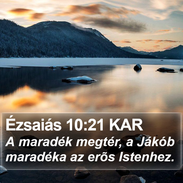 Ézsaiás 10:21 KAR Bible Study