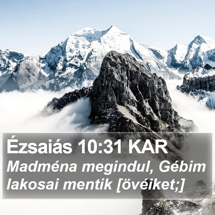 Ézsaiás 10:31 KAR Bible Study