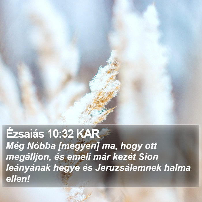 Ézsaiás 10:32 KAR Bible Study