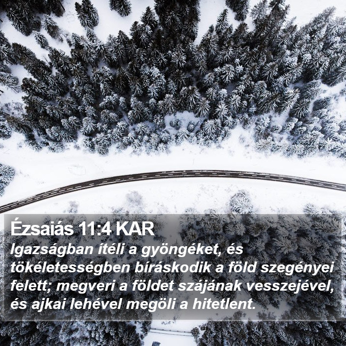 Ézsaiás 11:4 KAR Bible Study