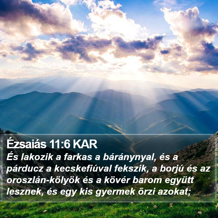 Ézsaiás 11:6 KAR Bible Study