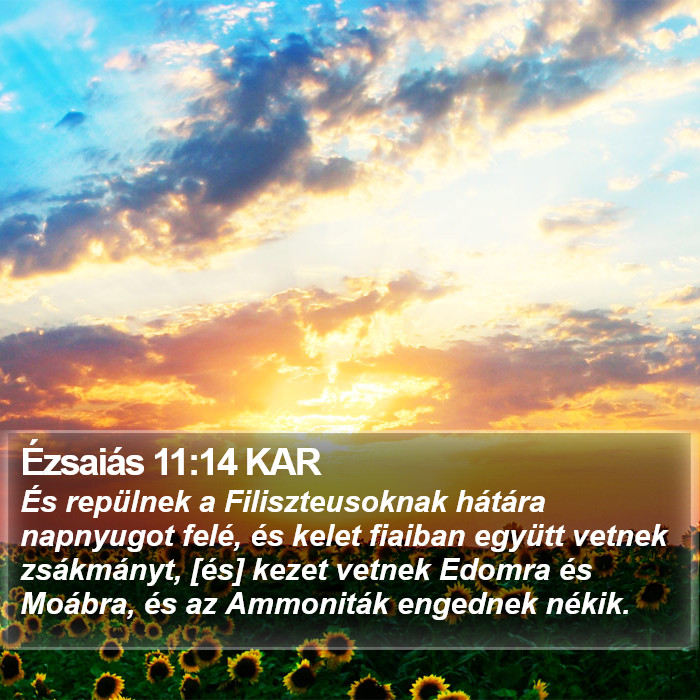 Ézsaiás 11:14 KAR Bible Study