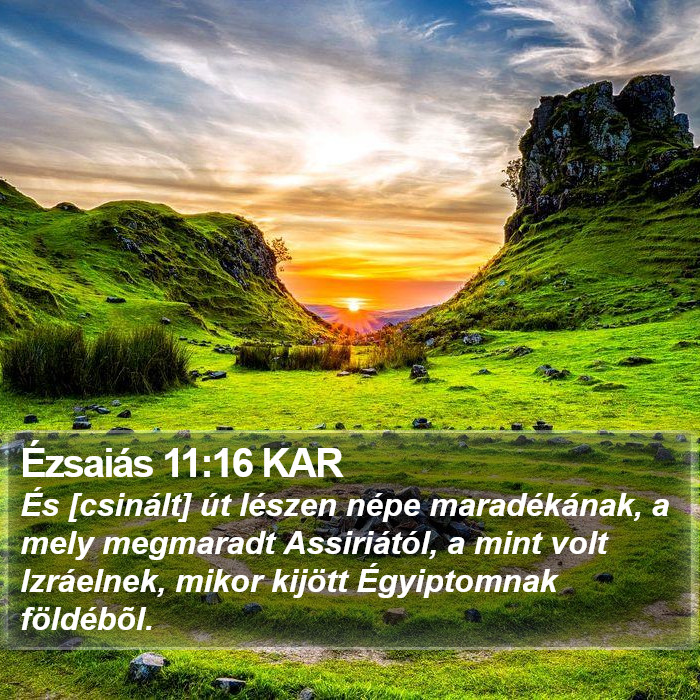 Ézsaiás 11:16 KAR Bible Study