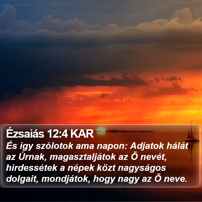 Ézsaiás 12:4 KAR Bible Study