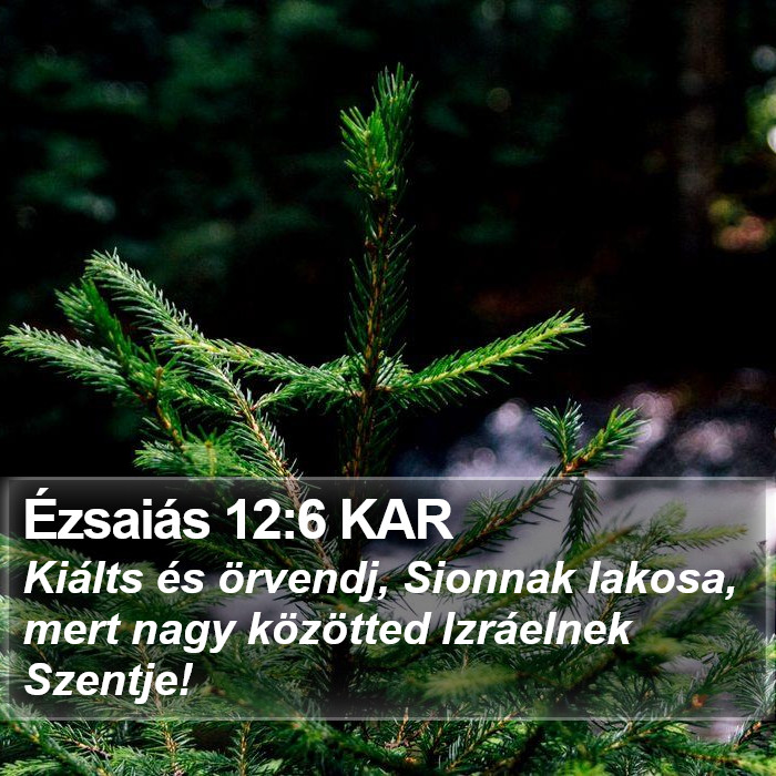 Ézsaiás 12:6 KAR Bible Study