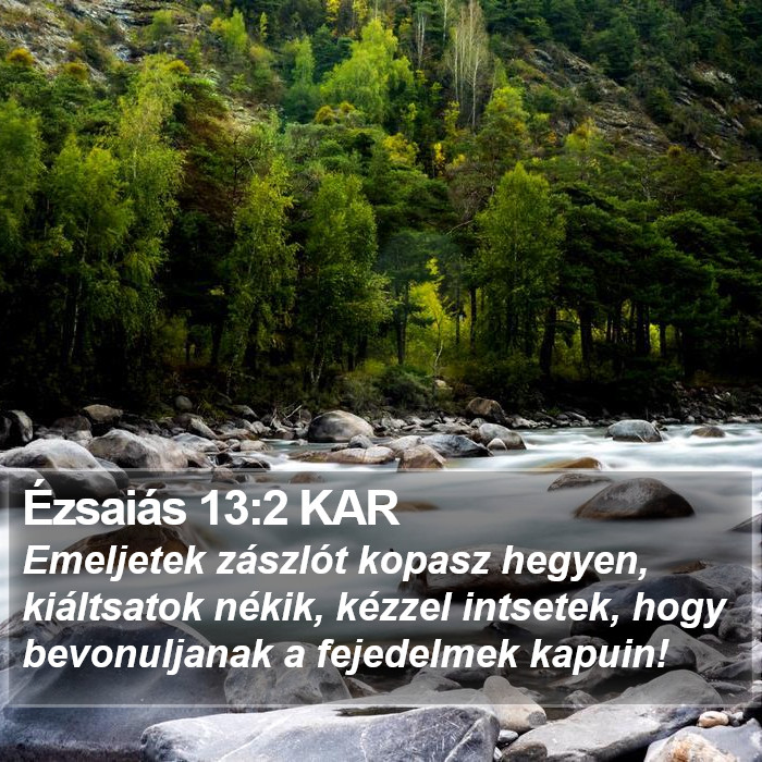 Ézsaiás 13:2 KAR Bible Study