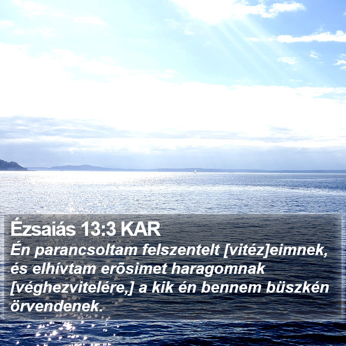 Ézsaiás 13:3 KAR Bible Study