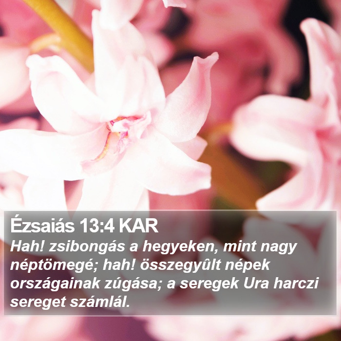 Ézsaiás 13:4 KAR Bible Study